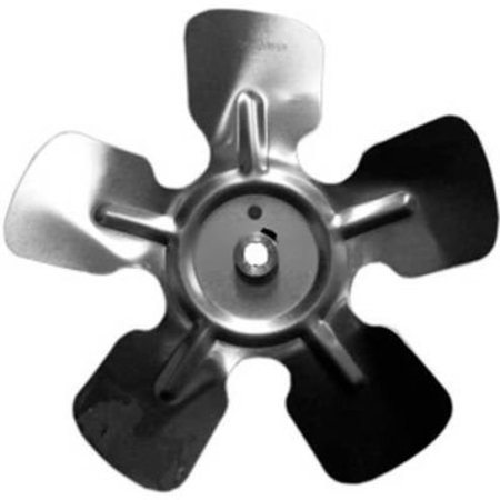 LAU Small Fixed Hub Fan Blade, 10" Dia., 20° Pitch, CW, 1/4" Bore, 1-1/8" Blade Depth, 5 Blade 1020CWA